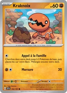 Carte Pokemon Kraknoix 104/191 Étincelles Déferlantes
