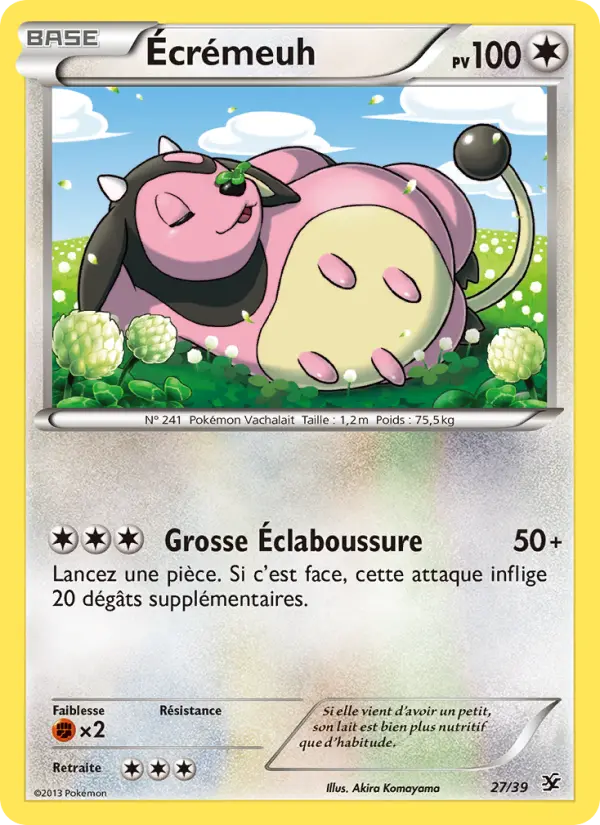 Scan HD carte Pokémon Écrémeuh 27/39 — Bienvenue à Kalos