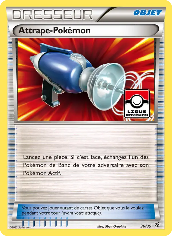Scan HD carte Pokémon Attrape-Pokémon 36/39 — Bienvenue à Kalos