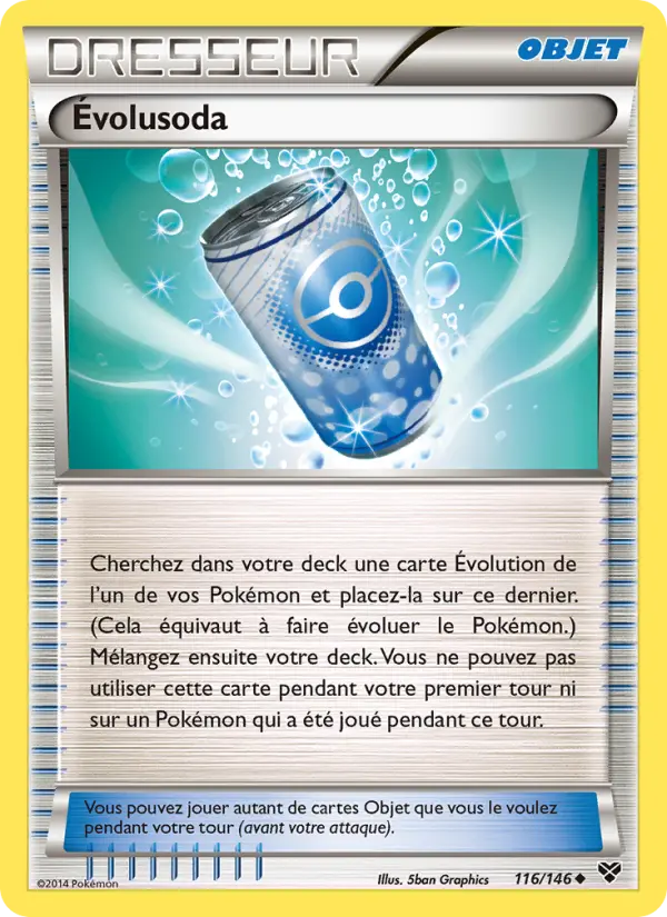 Scan HD carte Pokémon Évolusoda 116/146 — XY