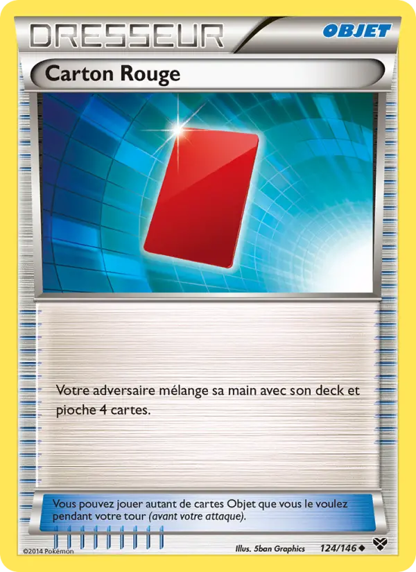 Scan HD carte Pokémon Carton Rouge 124/146 — XY