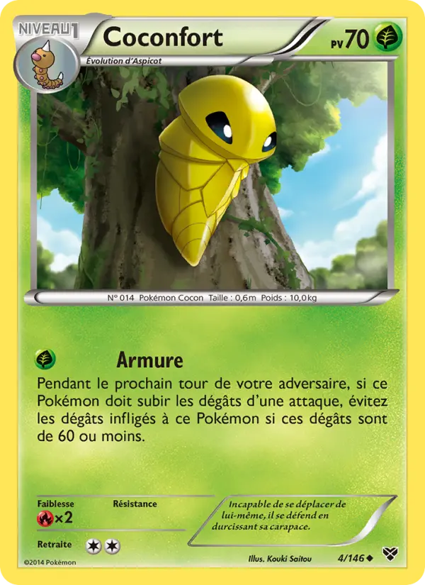 Scan HD carte Pokémon Coconfort 4/146 — XY