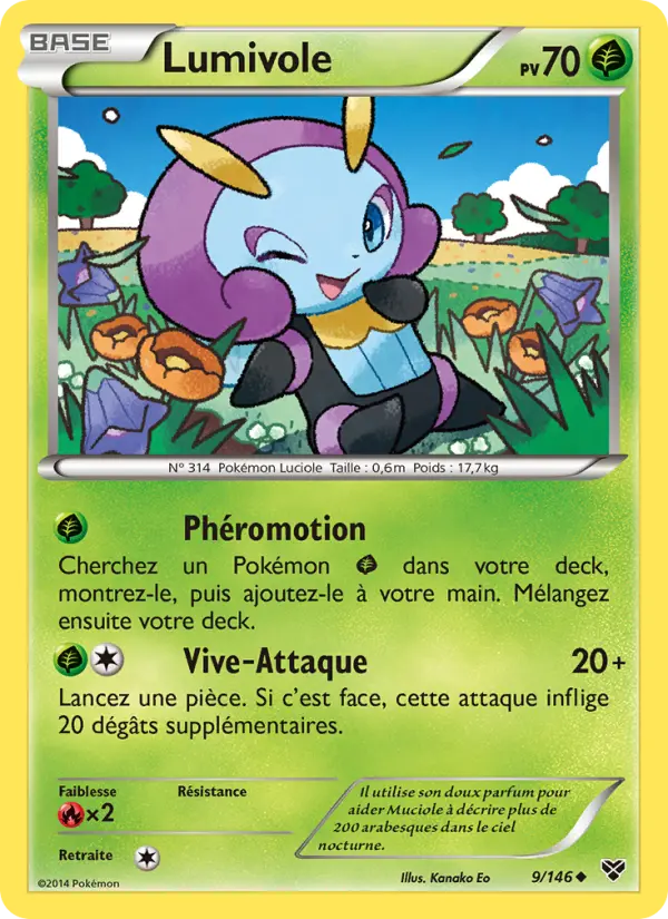 Scan HD carte Pokémon Lumivole 9/146 — XY