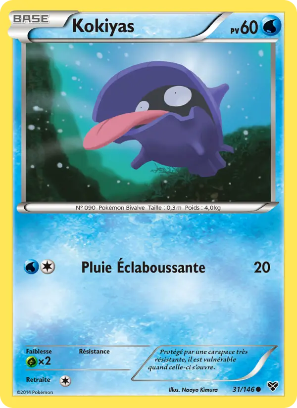 Scan HD carte Pokémon Kokiyas 31/146 — XY