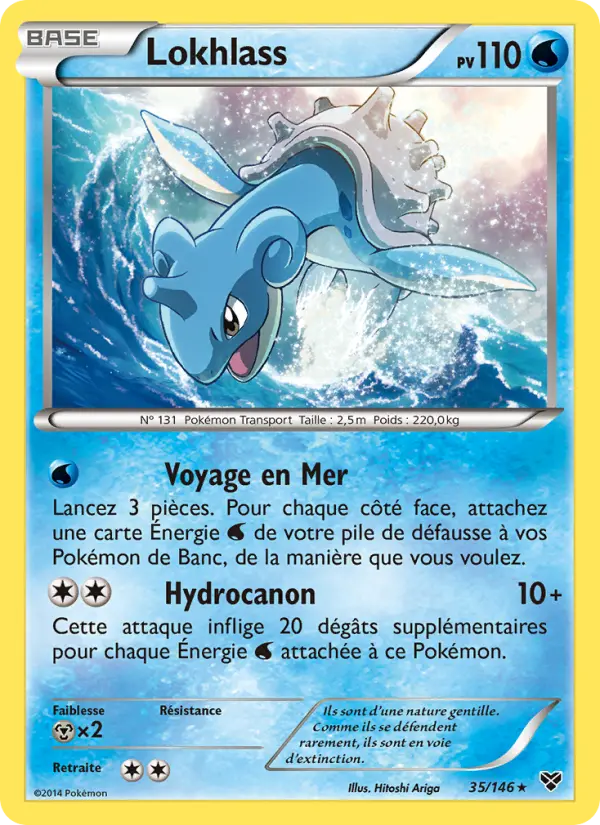 Scan HD carte Pokémon Lokhlass 35/146 — XY