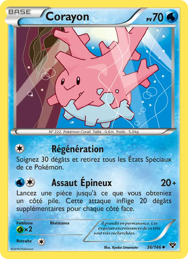 Scan HD carte Pokémon Corayon 36/146 — XY