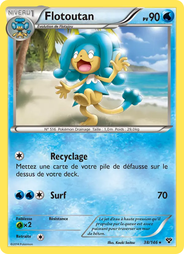Scan HD carte Pokémon Flotoutan 38/146 — XY