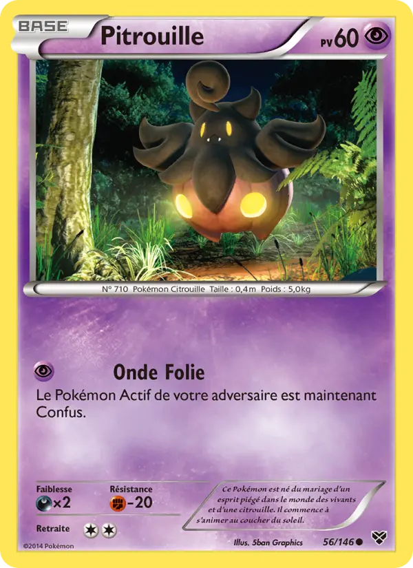 Scan HD carte Pokémon Pitrouille 56/146 — XY