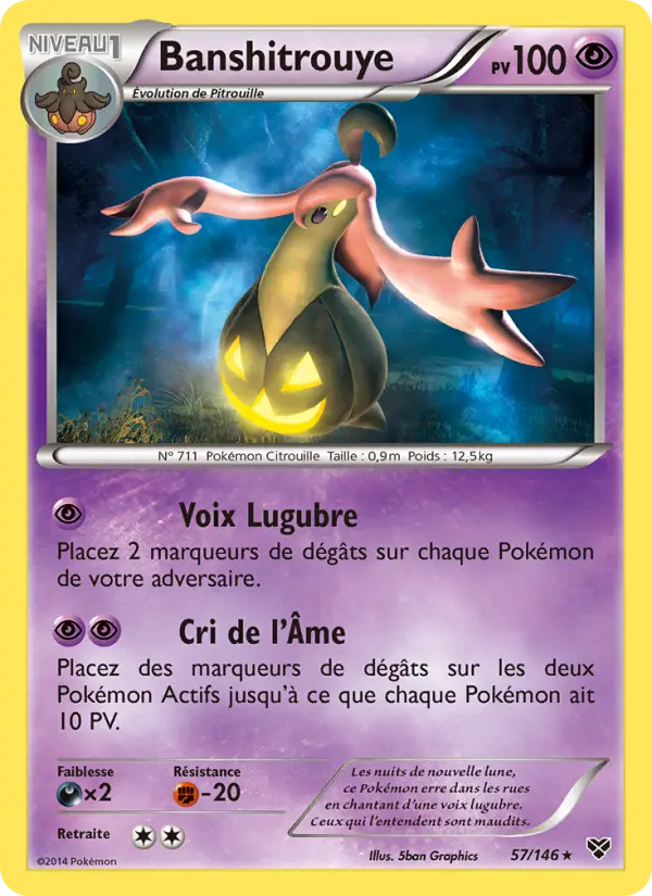 Scan HD carte Pokémon Banshitrouye 57/146 — XY