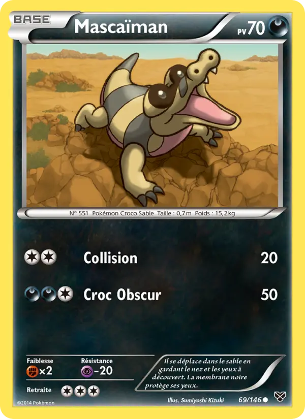 Scan HD carte Pokémon Mascaïman 69/146 — XY