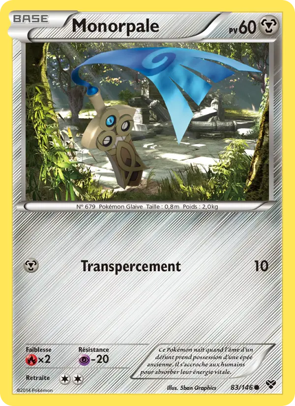 Scan HD carte Pokémon Monorpale 83/146 — XY