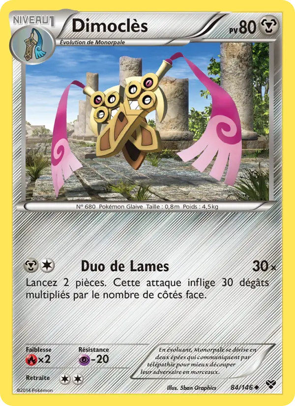Scan HD carte Pokémon Dimoclès 84/146 — XY