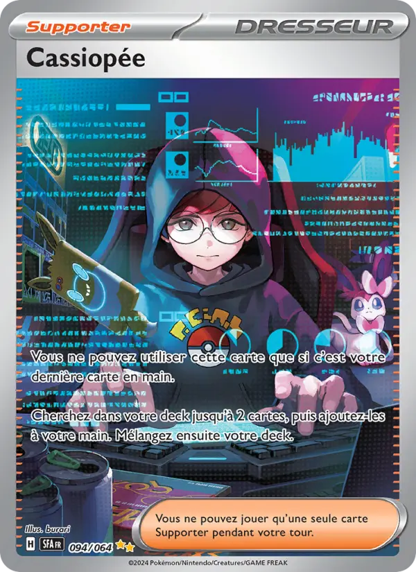 Scan HD carte Pokémon Cassiopée 094/64 — Fable Nébuleuse