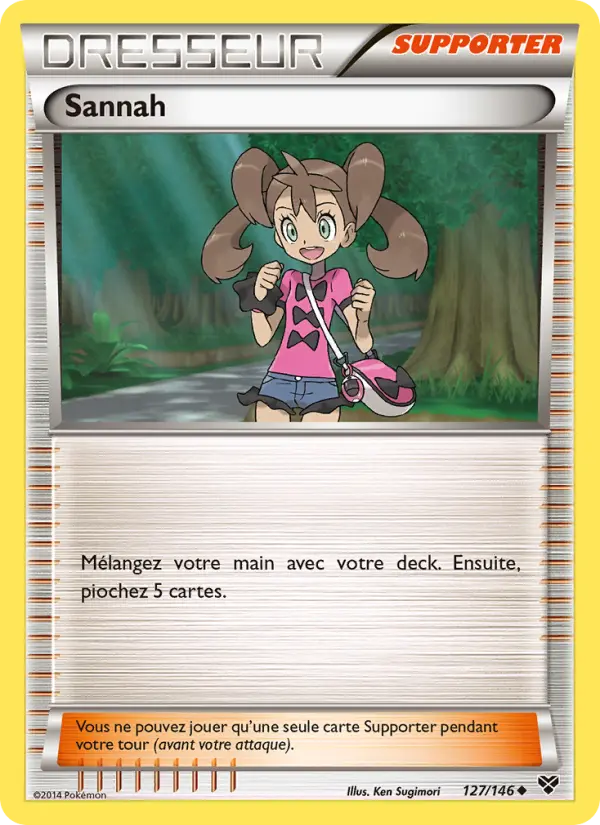 Scan HD carte Pokémon Sannah 127/146 — XY