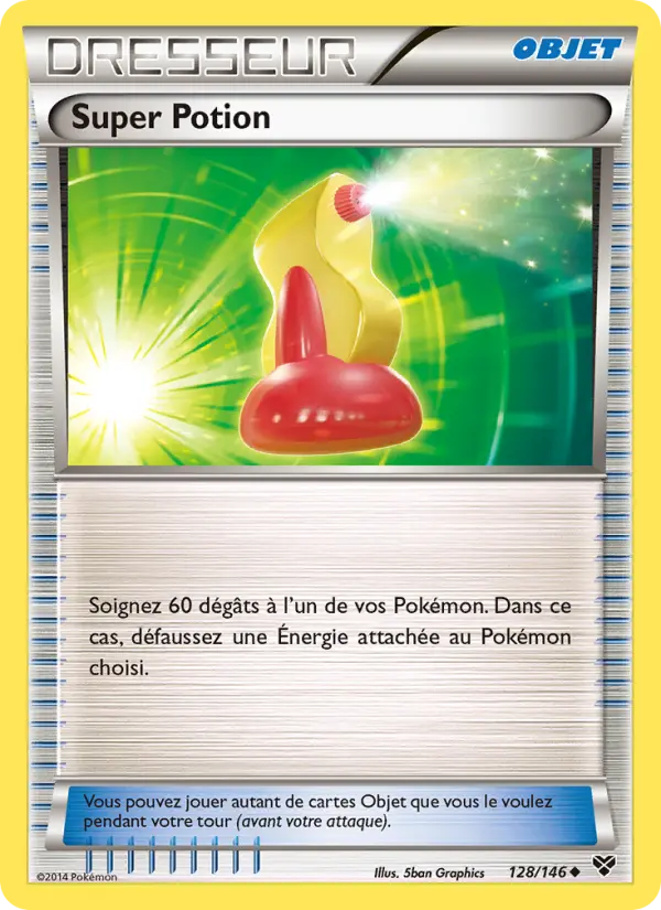 Scan HD carte Pokémon Super Potion 128/146 — XY