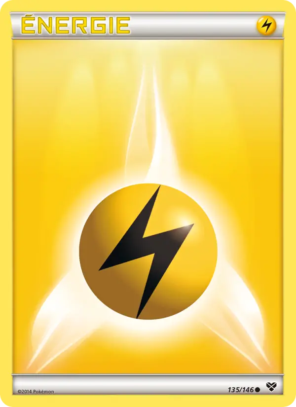 Scan HD carte Pokémon Énergie Electrik 135/146 — XY