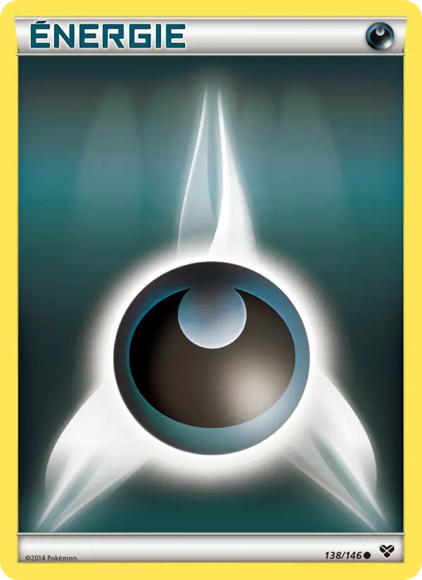 Scan HD carte Pokémon Énergie Obscurité 138/146 — XY