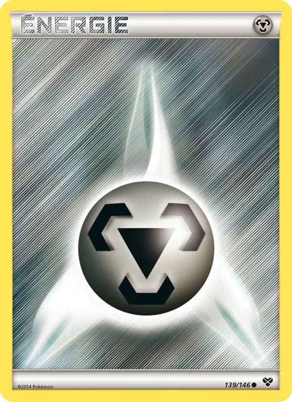 Scan HD carte Pokémon Énergie Métal 139/146 — XY