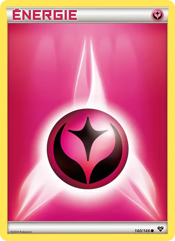 Scan HD carte Pokémon Énergie Fée 140/146 — XY