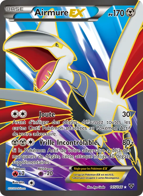 Scan HD carte Pokémon Airmure EX 145/146 — XY