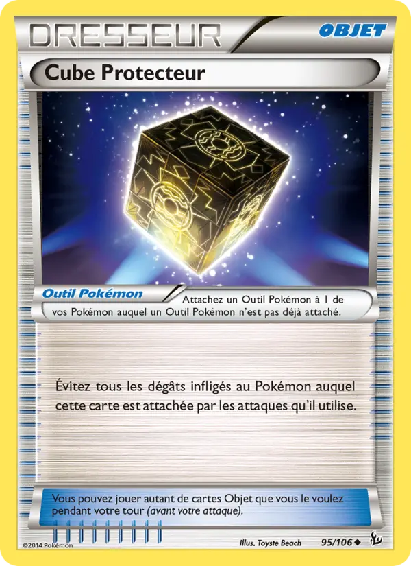 Scan HD carte Pokémon Cube Protecteur 95/106 — Étincelles