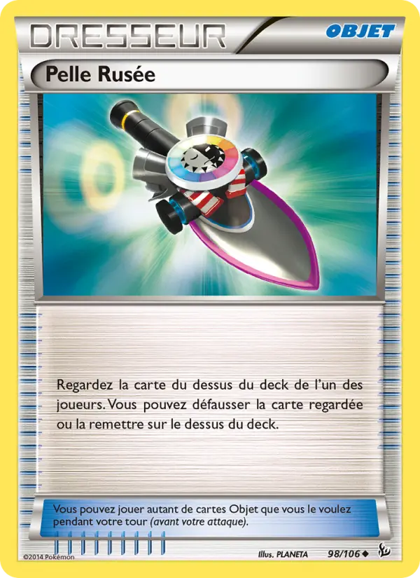 Scan HD carte Pokémon Pelle Rusée 98/106 — Étincelles