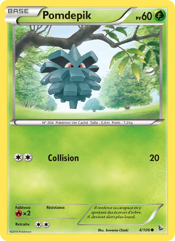 Scan HD carte Pokémon Pomdepik 4/106 — Étincelles