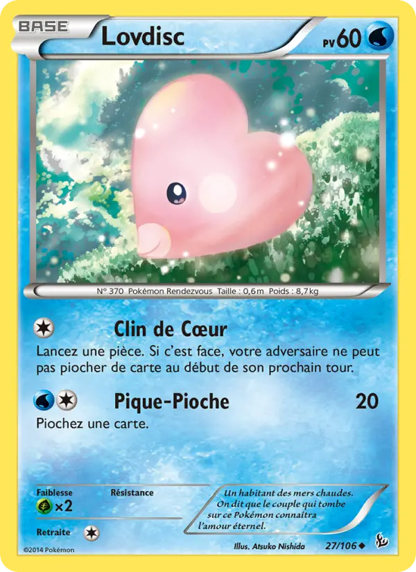 Scan HD carte Pokémon Lovdisc 27/106 — Étincelles