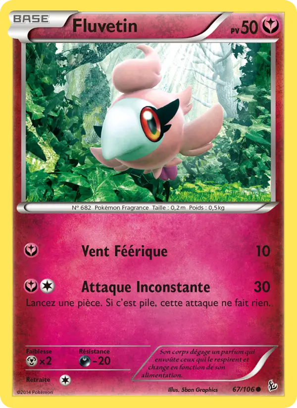 Scan HD carte Pokémon Fluvetin 67/106 — Étincelles
