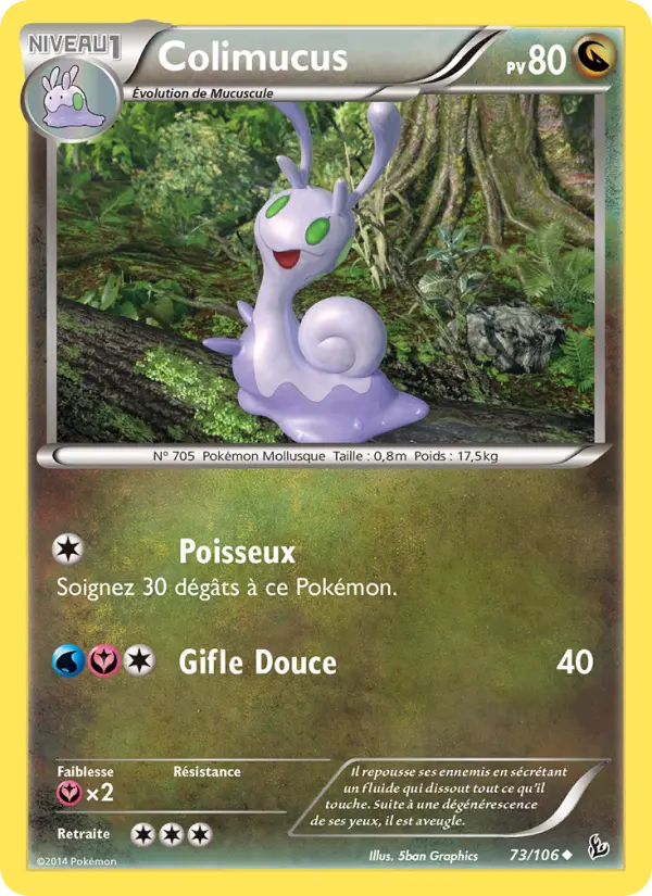 Scan HD carte Pokémon Colimucus 73/106 — Étincelles