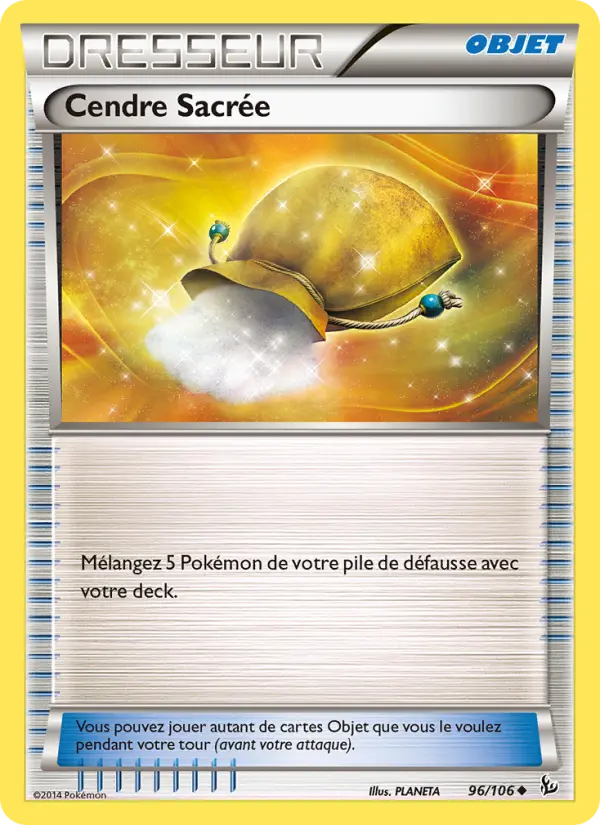 Scan HD carte Pokémon Cendre Sacrée 96/106 — Étincelles