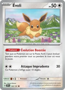Carte Pokemon Évoli 143/191 Étincelles Déferlantes