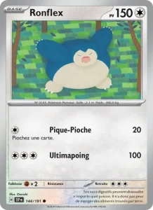 Carte Pokemon Ronflex 144/191 Étincelles Déferlantes