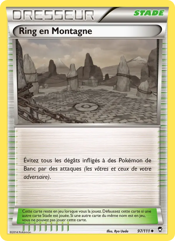 Scan HD carte Pokémon Ring en Montagne 97/111 — Poings Furieux