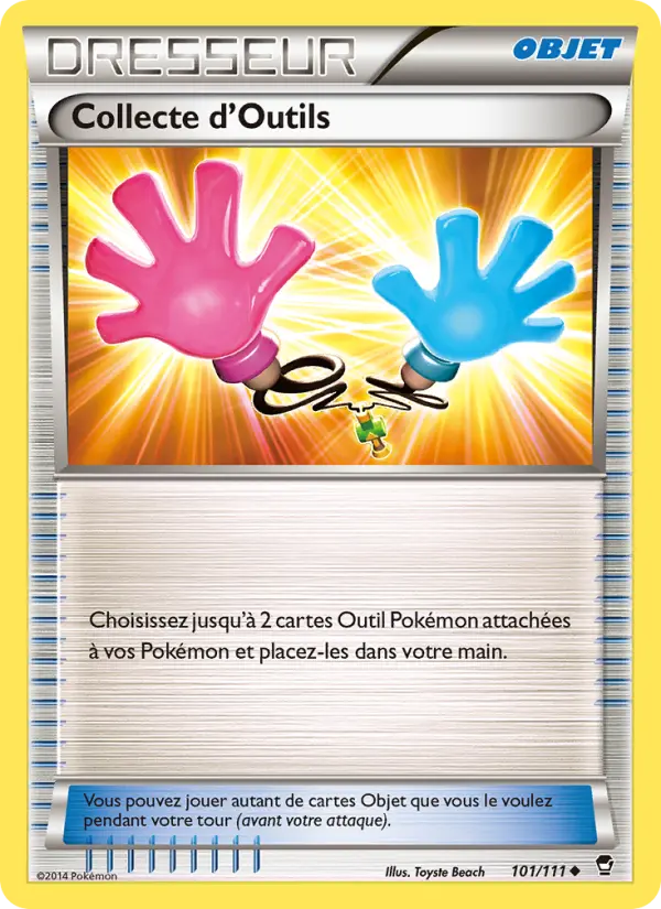 Scan HD carte Pokémon Collecte d'Outils 101/111 — Poings Furieux