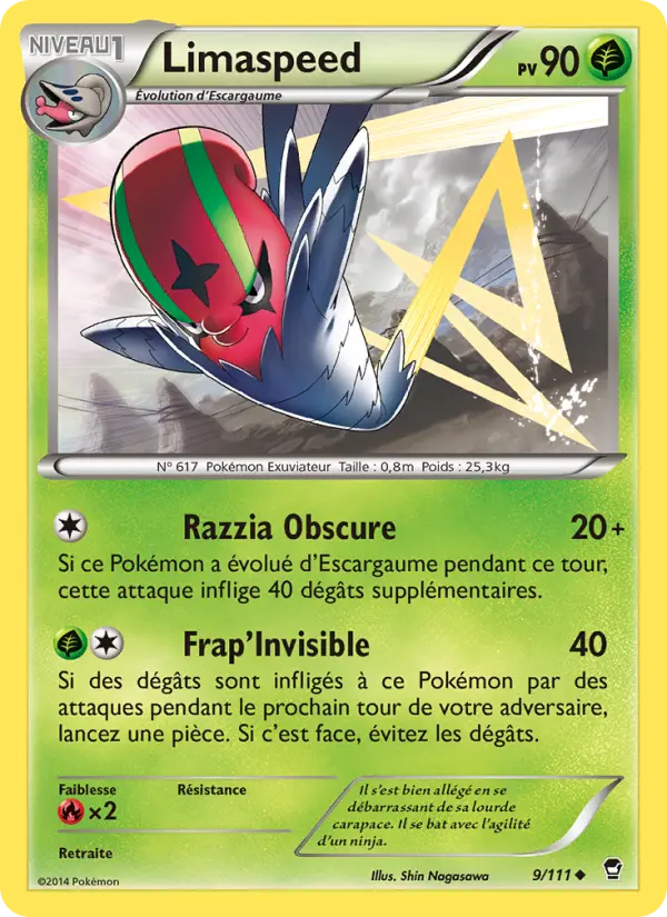 Scan HD carte Pokémon Limaspeed 9/111 — Poings Furieux