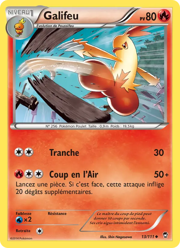 Scan HD carte Pokémon Galifeu 13/111 — Poings Furieux