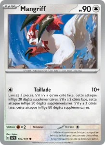 Carte Pokemon Mangriff 149/191 Étincelles Déferlantes