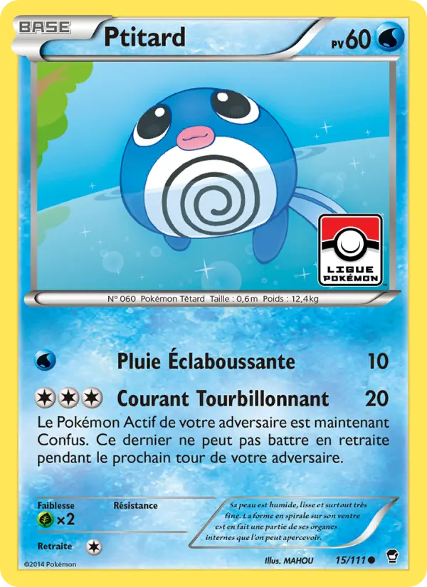 Scan HD carte Pokémon Ptitard 15/111 — Poings Furieux
