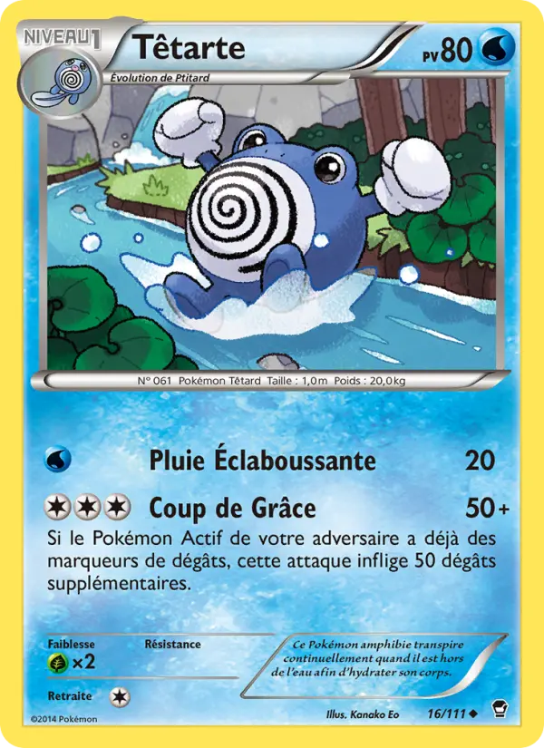 Scan HD carte Pokémon Têtarte 16/111 — Poings Furieux