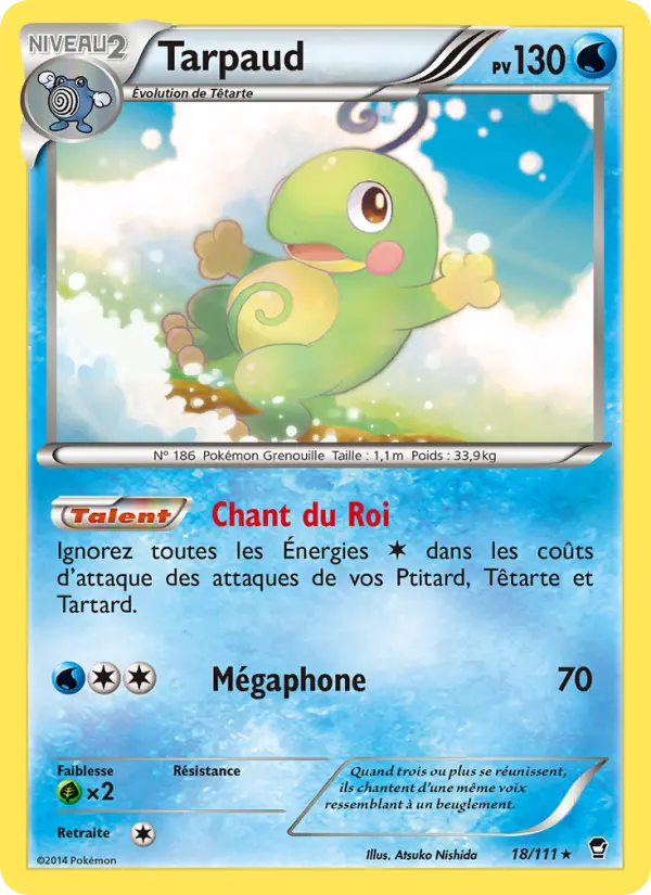 Scan HD carte Pokémon Tarpaud 18/111 — Poings Furieux