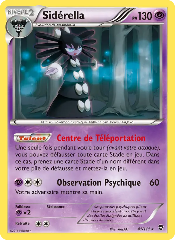 Scan HD carte Pokémon Sidérella 41/111 — Poings Furieux