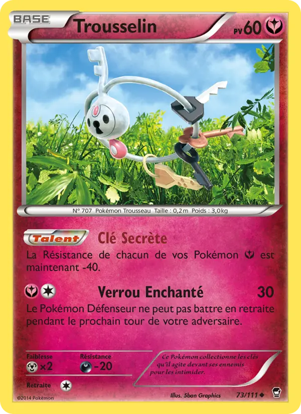 Scan HD carte Pokémon Trousselin 73/111 — Poings Furieux