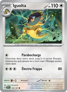 Carte Pokemon Iguolta 155/191 Étincelles Déferlantes