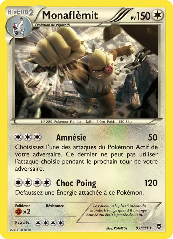 Scan HD carte Pokémon Monaflèmit 83/111 — Poings Furieux