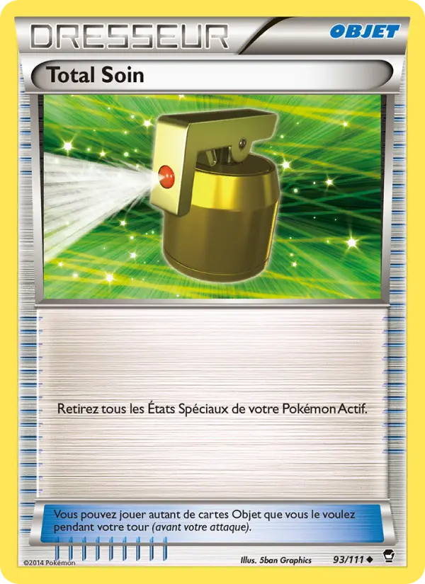 Scan HD carte Pokémon Total Soin 93/111 — Poings Furieux