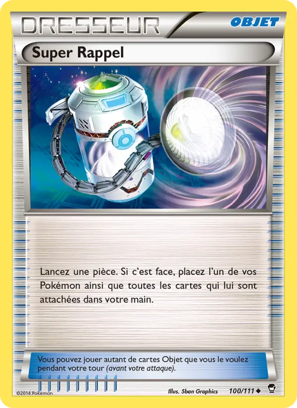 Scan HD carte Pokémon Super Rappel 100/111 — Poings Furieux