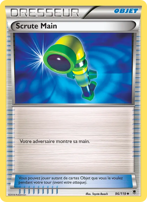 Scan HD carte Pokémon Scrute Main 96/119 — Vigueur Spectrale