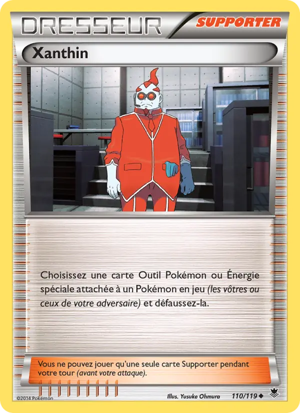 Scan HD carte Pokémon Xanthin 110/119 — Vigueur Spectrale