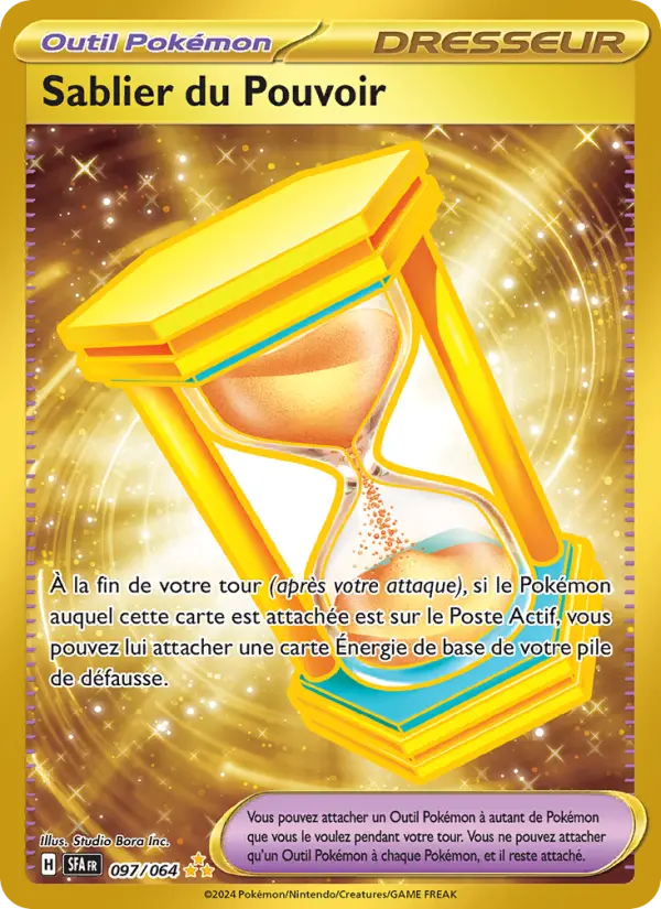 Scan HD carte Pokémon Sablier du Pouvoir 097/64 — Fable Nébuleuse